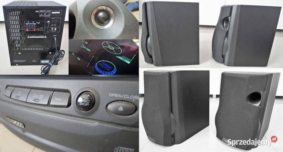 Kenwood RXD700 wieża HIFI kolumny 3way 400W Bass Godziesze Wielkie sprzedam