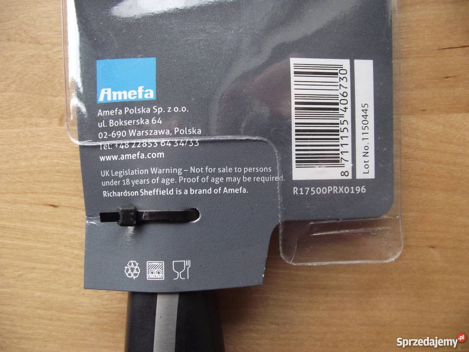 RICHARDSON SHEFFIELD ASPERO Professional Noże 8 inny kolor pomorskie Gdynia