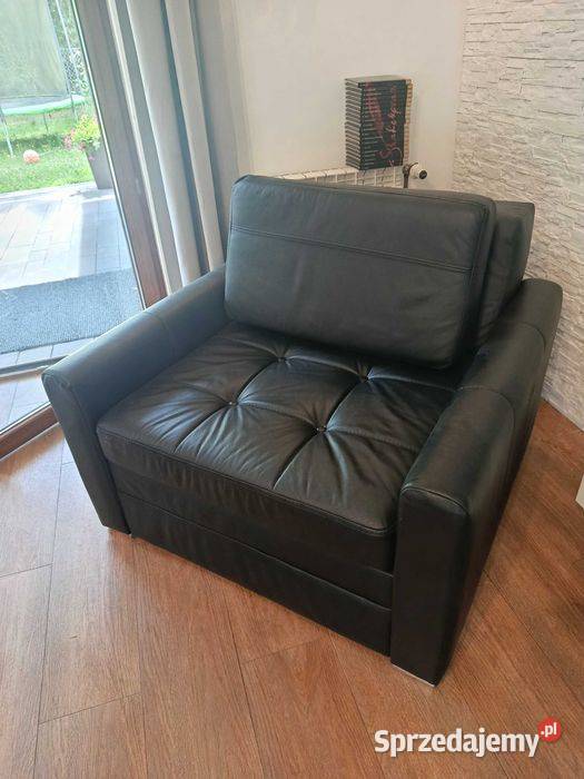 2 Fotele skórzane Verona używane 105cm Fotele Jarosław sprzedam