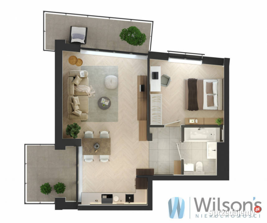 Mieszkanie Marki 54m2 2 pokoje