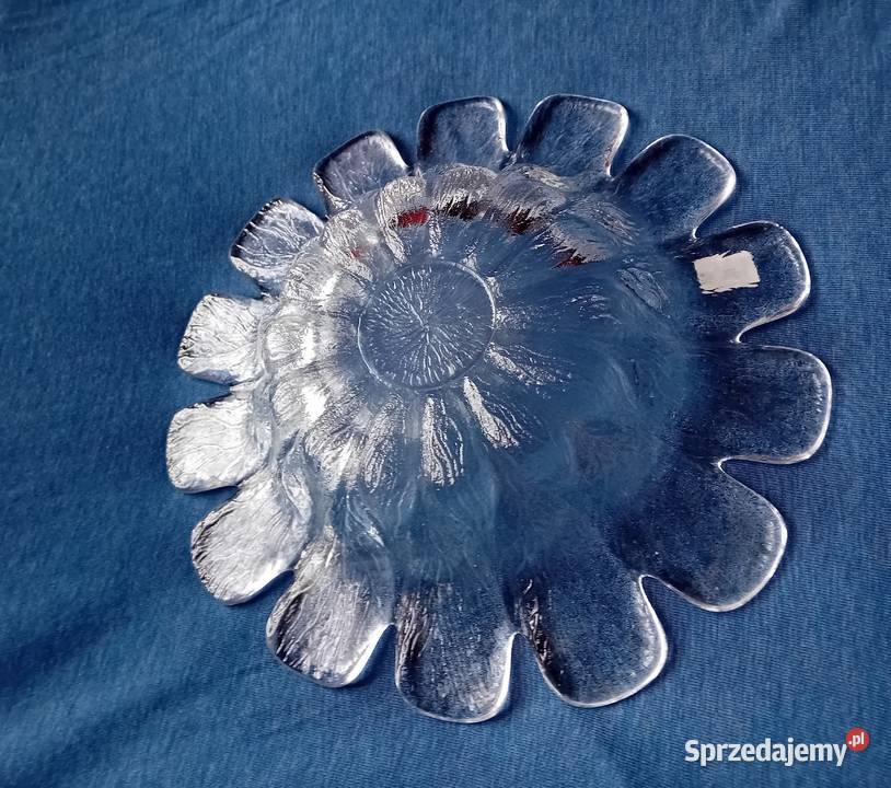 Miska Holmegaard sygnowana szkło mrożone Proj Porcelana i szkło Koźminek