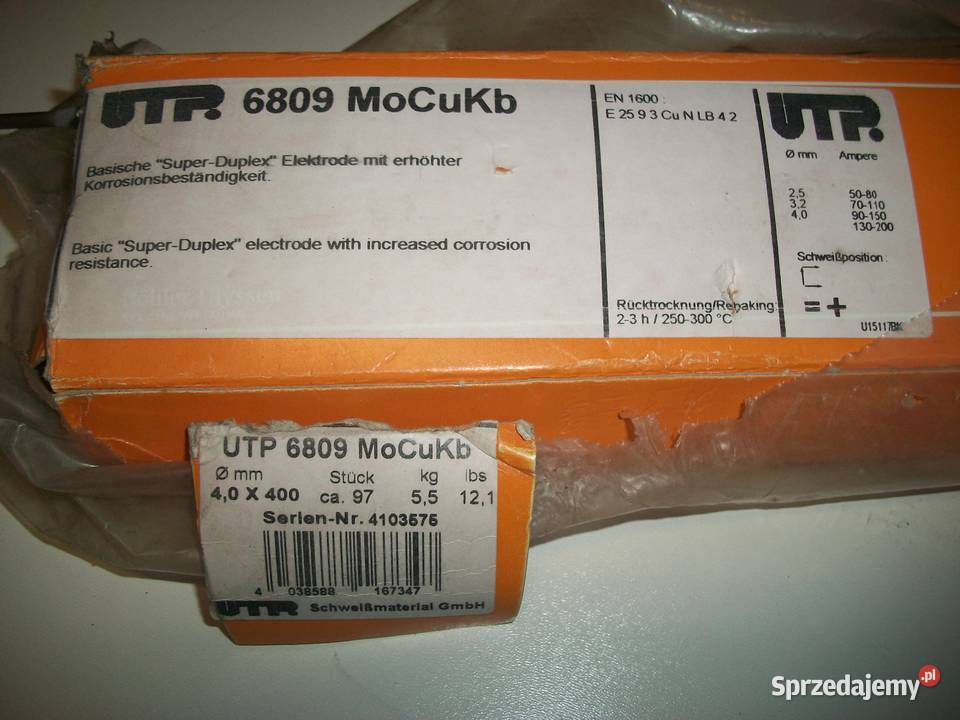 Elektrody UTP6809 MoCuKb małopolskie Olkusz