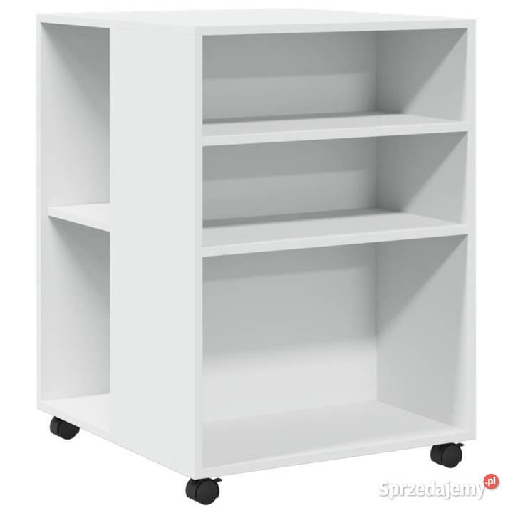 Stolik boczny na kółkach biały 55x60x78 WM853155 Warszawa
