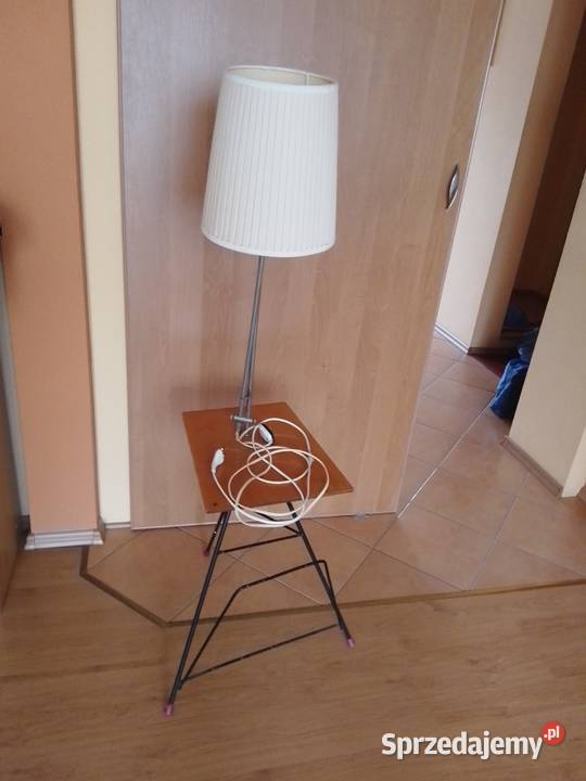 Lampa ze stolikiem z okresu PRL Antyki Sosnowiec sprzedam