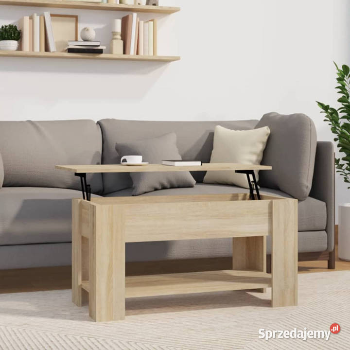 Stolik kawowy dąb sonoma 101x49x52 materiał Warszawa sprzedam