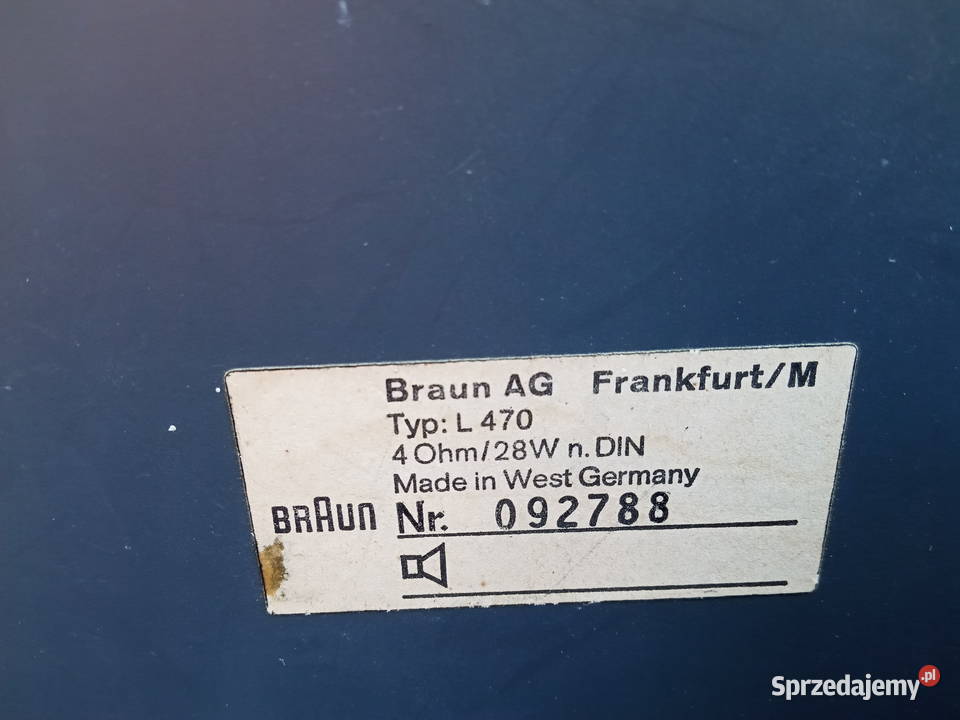 BRAUN AG L 470 Poznań