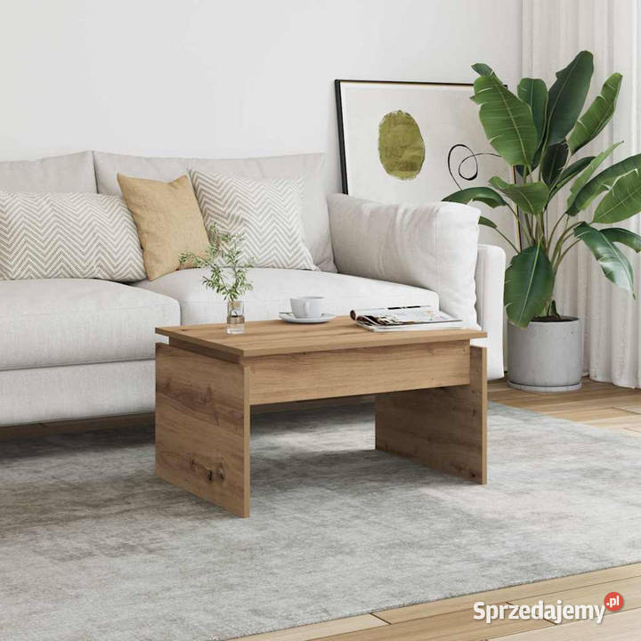 Stolik kawowy dąb artisan 68x50x38 WM856629 mazowieckie Warszawa