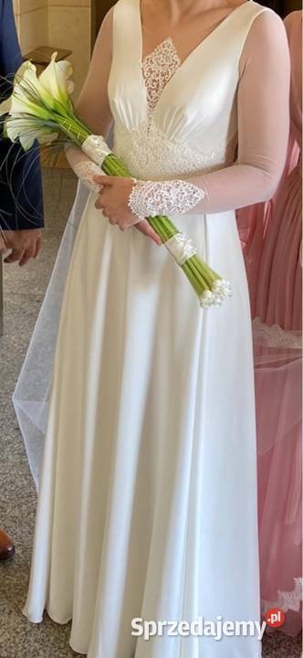 Suknia ślubna ecru r 14 42 170 Rozmiar 42(XL) Mielec