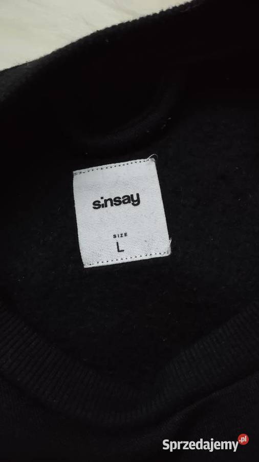 Czarna ocieplana bluza Sinsay L dynia Halloween Olkusz