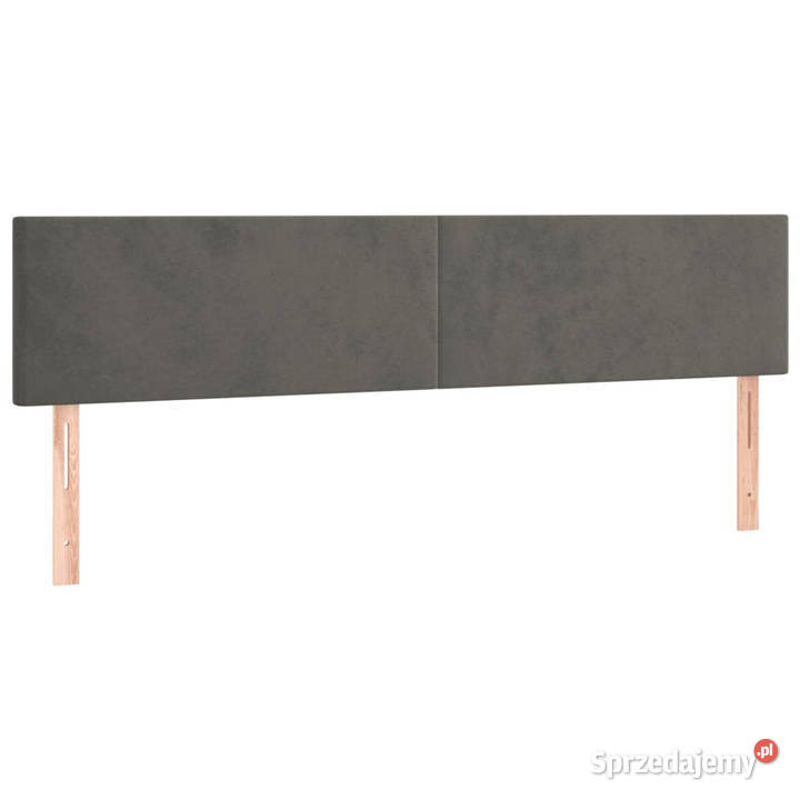 Zagłówek do łóżka z LED ciemnoszary 180x5x7888 mazowieckie Warszawa