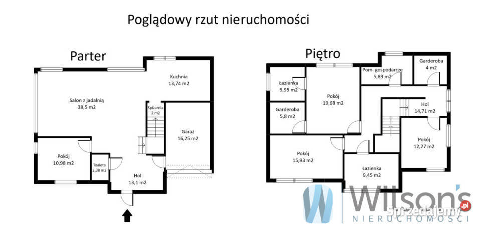 Dom wolnostojący 191m2 Łomianki Liczba pokoi 5 Sprzedaż