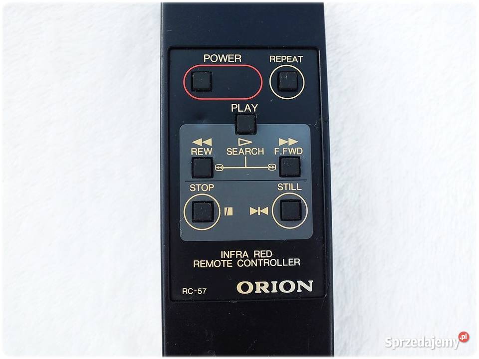 Pilot ORION RC57 do magnetowidu video ORYGINAŁ lubuskie Żary