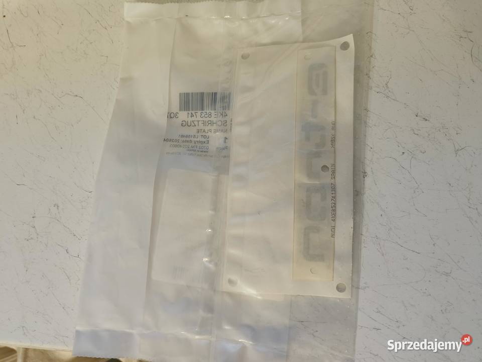 Emblemat Znaczek Naklejka Srebrna Audi VAG etron Zagórowa