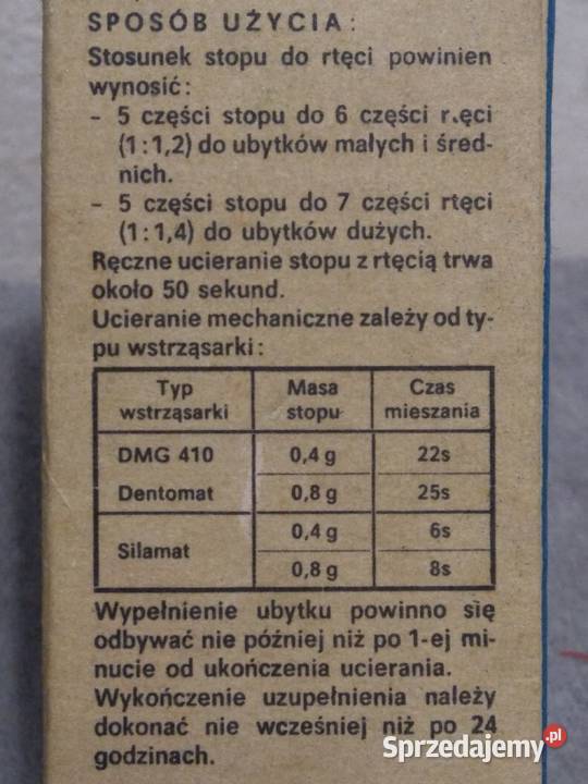 Stabil B Stop Srebra 68 Ag 100 g do amalgamatów Warszawa