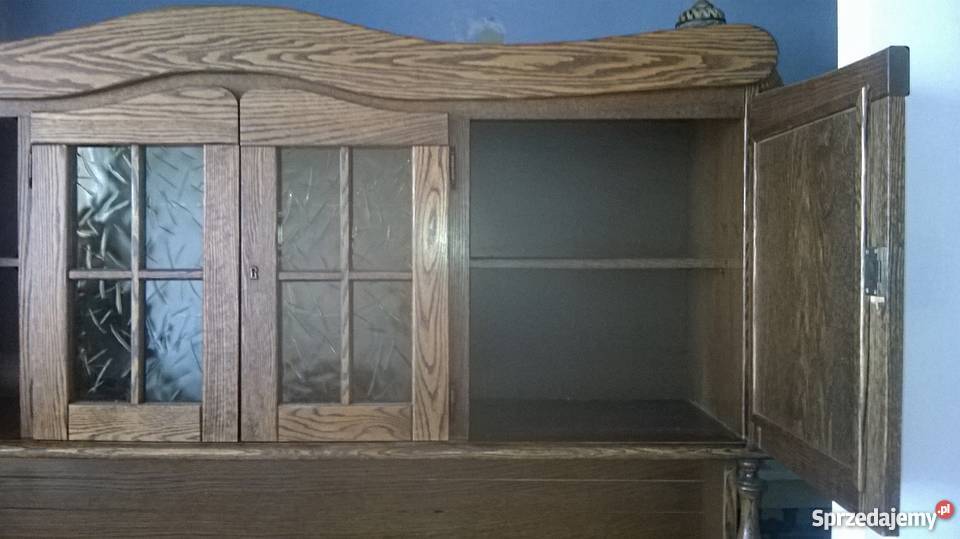 Kredens dębowy holenderski masywny śląskie Cieszyn