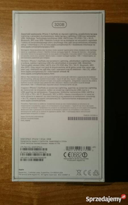 iPhone 7 32GB srebrny pomorskie