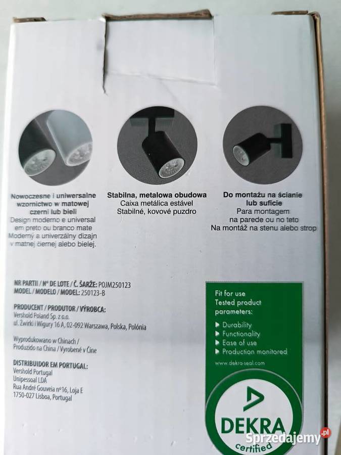 Lampa sufitowa ścianowa punktowa LED Oświetlenie Kędzierzyn-Koźle