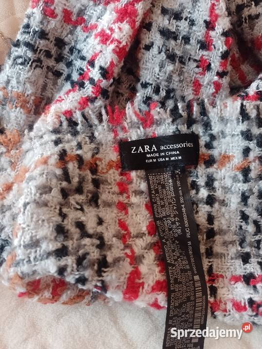 ZARAMega duży szal oversize z Madrytu chusta Kraków