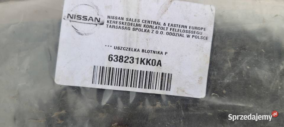 NISSAN JUKE WYGŁUSZENIE BŁOTNIKA PRAWE Ruda Śląska