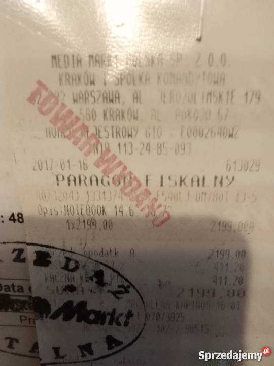 Asus F540LJDM780T mało używany laptop w świetnym Asus Kraków sprzedam