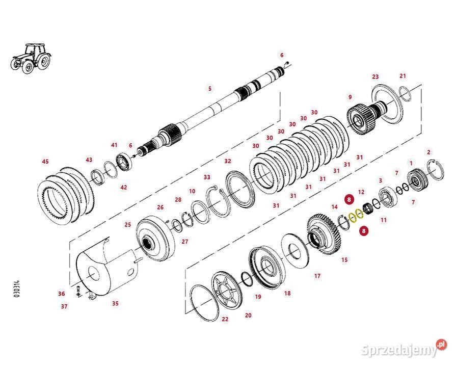 Pierścień zabezpieczający Fendt Massey Ferguson Białystok