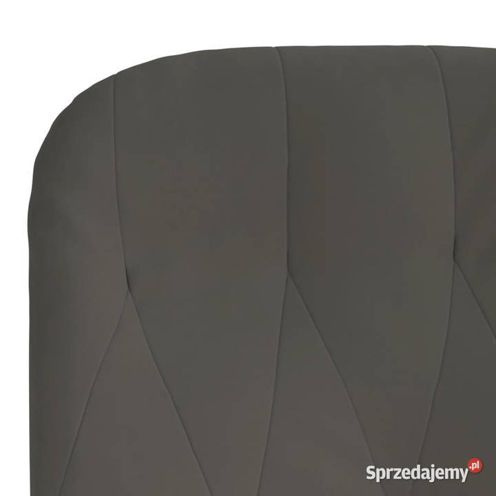 Fotel ciemnoszary obity aksamitem WM341195