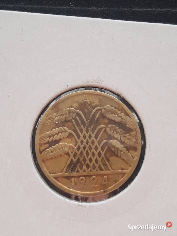 10 Fenigów Niemcy 1924 r men A Konin