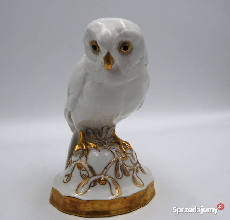Porcelanowa figura Sowa Puchacz Hutschenreuther Porcelana i szkło