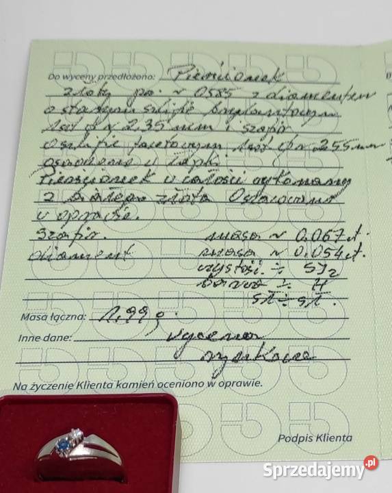 Pierścionek mazowieckie Warszawa