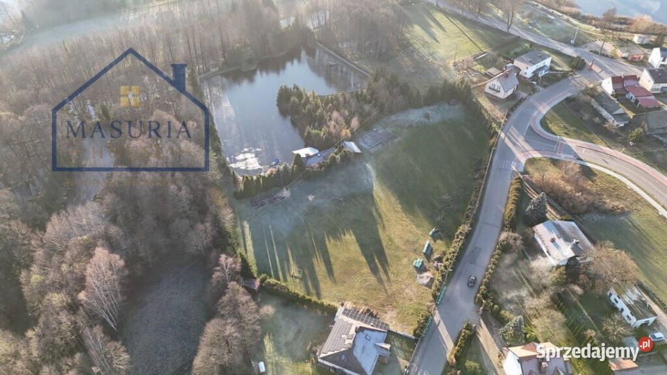 Duża działka budowlana z własnym stawem Rybno