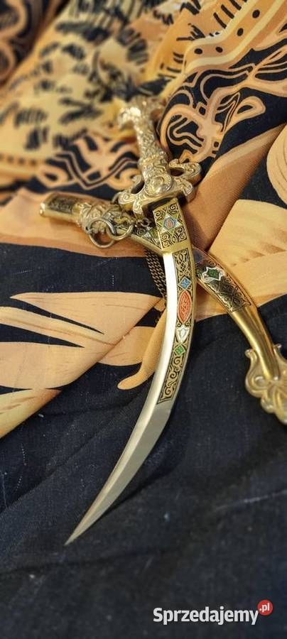 Vintage złocony sztylet BERMEJO z Toledo Antyki, Sztuka, Kolekcje podlaskie Sokółka