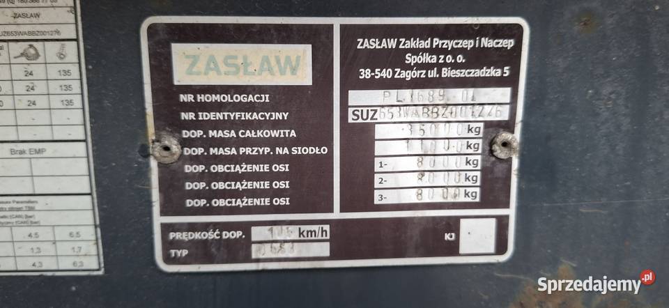 Zasław D653 wywrotka stalowa Truskolasy