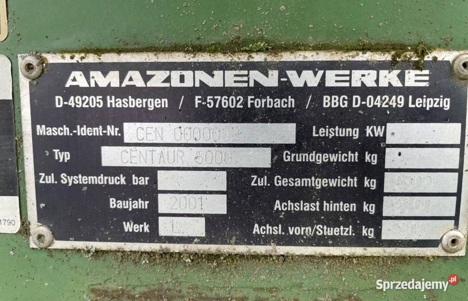 Agregat bezorkowy Amazone 5m mazowieckie Sierpc sprzedam