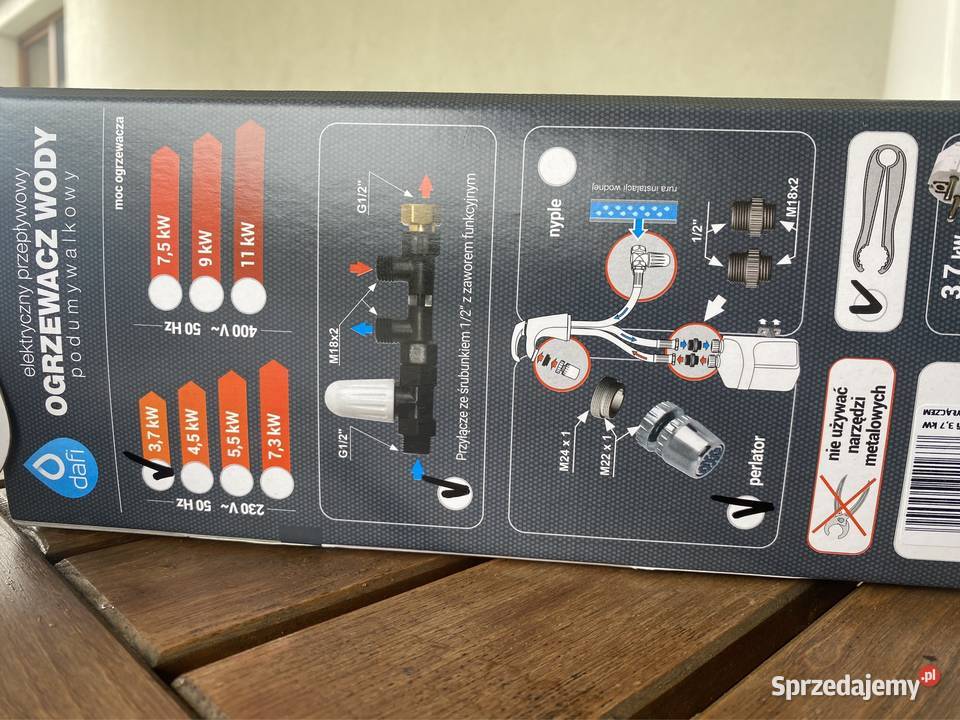 Dafi 37 kW Podumywalkowy Ogrzewacz Wody Aleksandrów Łódzki sprzedam