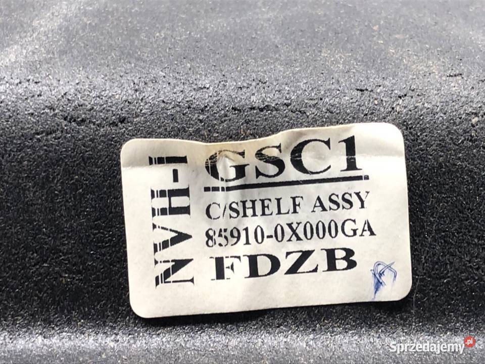 PÓŁKA TYŁ HYUNDAI i10 Hatchback OSŁONA BAGAŻNIKA podkarpackie