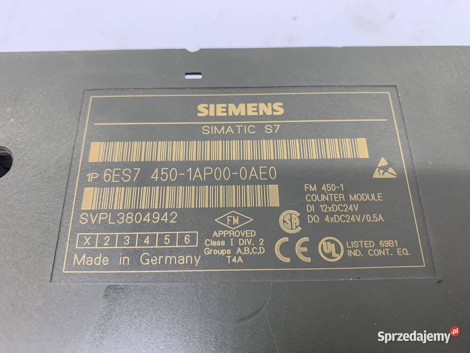 Siemens 6ES7 4501AP000AE0 Pozostałe