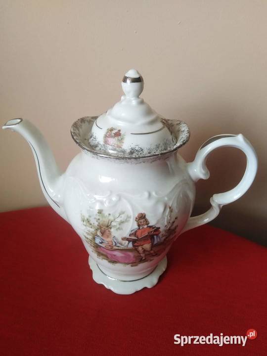 Dzbanek porcelanowy Sielanka PRL Porcelana i szkło dolnośląskie Wałbrzych