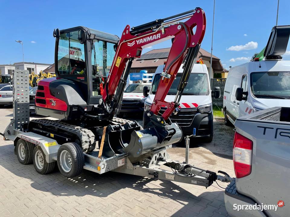 Nowa minikoparka YANMAR SV26 2022 RED Premium nie Koparki łódzkie Łódź