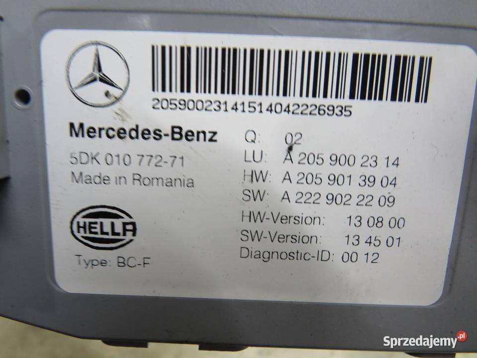 MODUŁ SAM MERCEDES W205 A2059002314