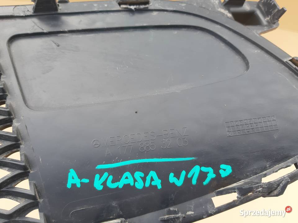 MERCEDES AKLASA W177 KRATKA ZDERZAKA A1778853203 Trzciel sprzedam