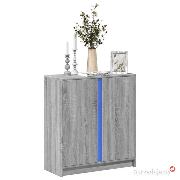 Szafka z LED szary dąb sonoma 77x34x85 WM852136 Warszawa