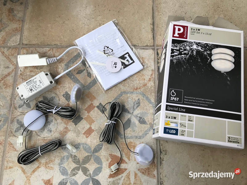 Paulmann 3 x 1W LED Set 3 x 13cd Satin