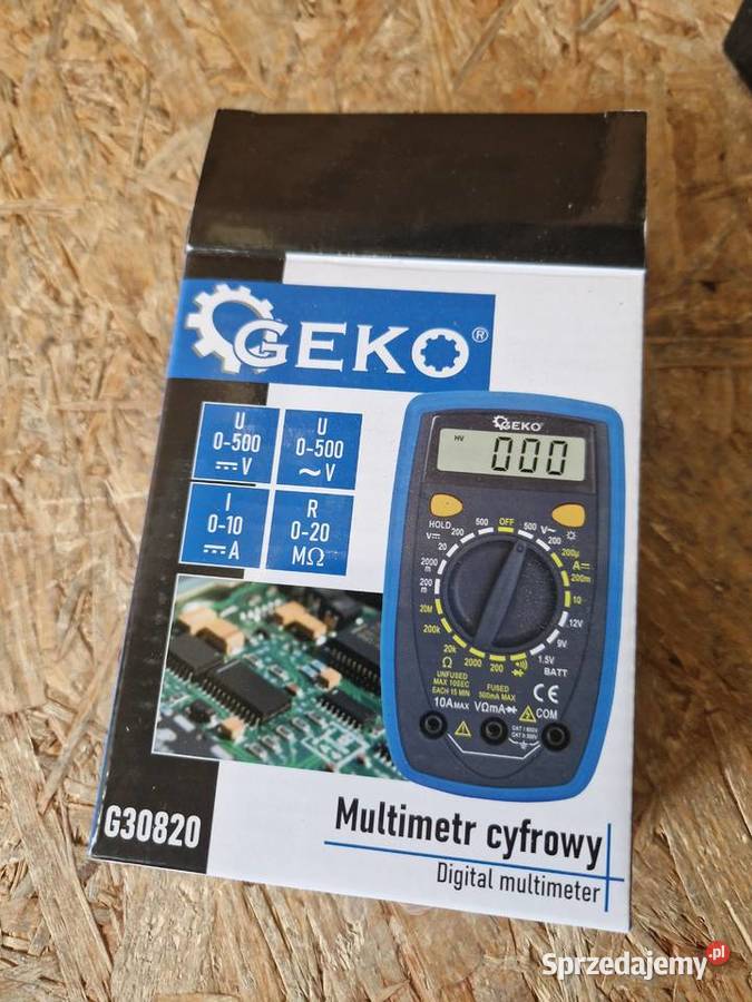 Multimetr cyfrowy GEKO G30820 z podświetlanym
