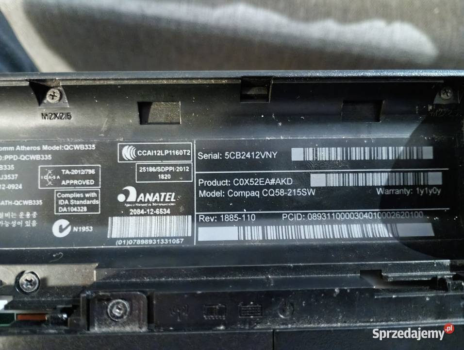Laptop HP Intel Core i3 Niedrzwica Duża