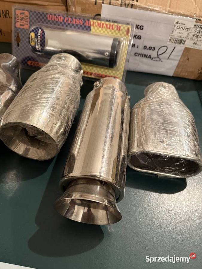 Końcówki wydechów tłumiki paleta 34 nowe wielkopolskie Grodzisk Wielkopolski