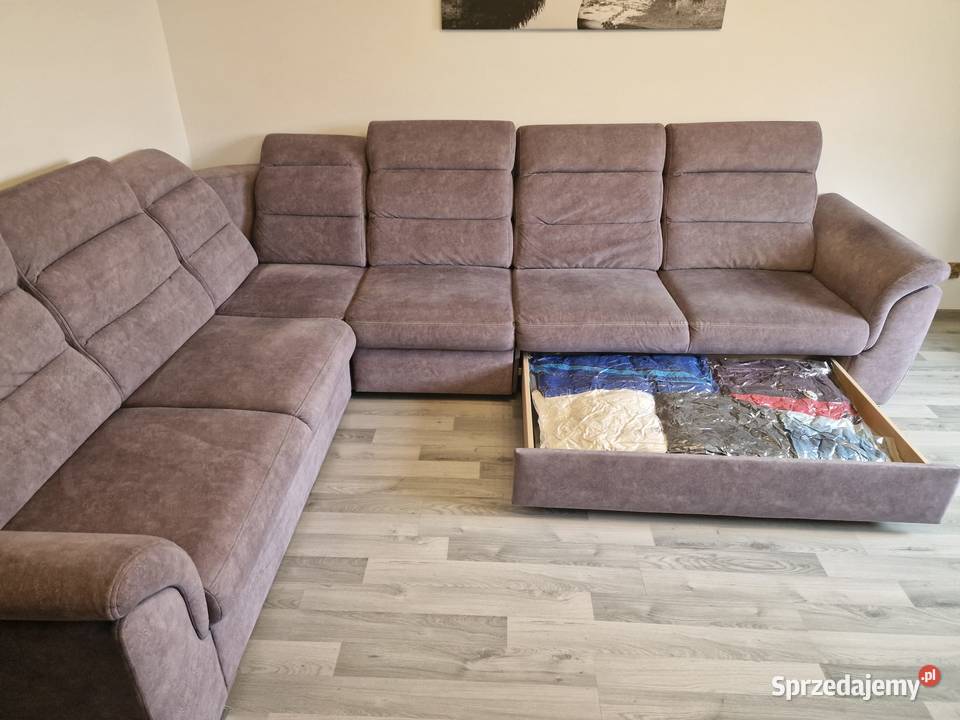 Duży narożnik z funkcją spania rogówka Rybnik
