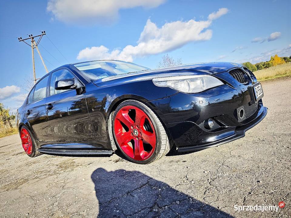 BMW E60 525D 2004r czarny anglik groźny i nie do Seria 5 Suwałki sprzedam