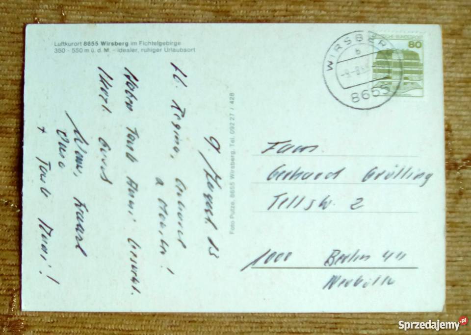 WIRSBERG MIASTECZKO TURYSTYCZNE W BAWARII Piszczac