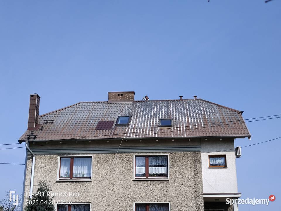 Mycie malowanie dachów elewacji domów z drewna Remont i budowa Kraków