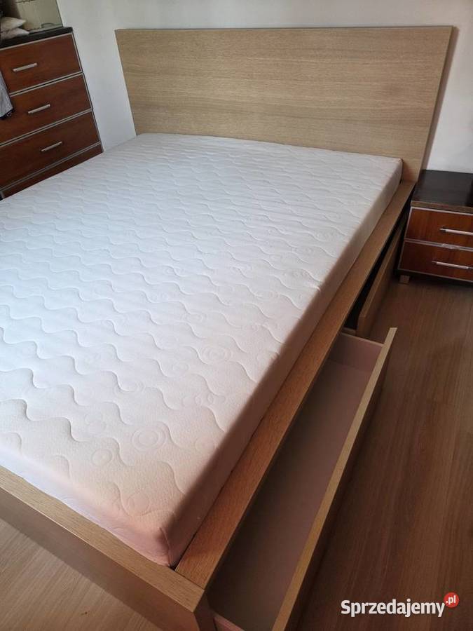 Łóżko ikea malm 4 pojemniki 160x200 materac Końskie
